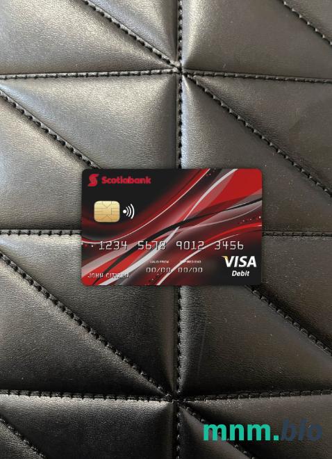 Canada Nova bank wygląd zdjęcia karty wizowej skan PSD + zdjęcie